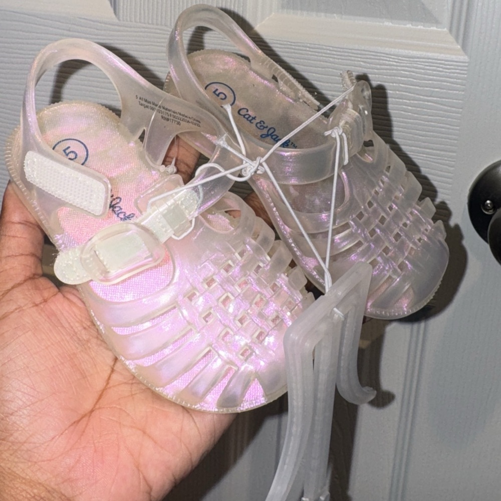 Cat & Jack Kids Shimmering Pink Sandals